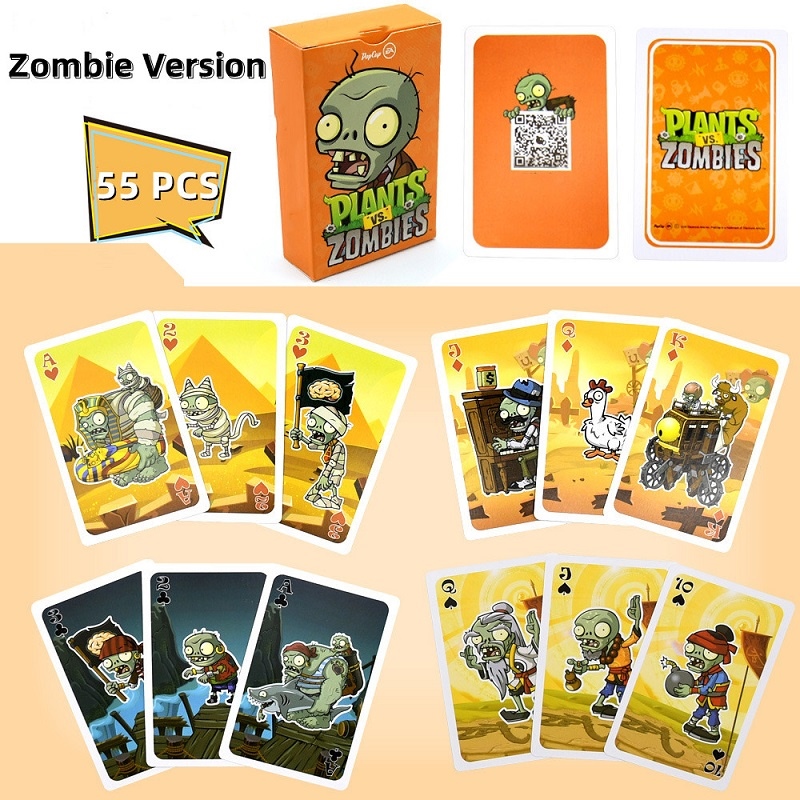 Bộ 55 Thẻ Bài Trò Chơi Plants vs Zombies Độc Đáo
