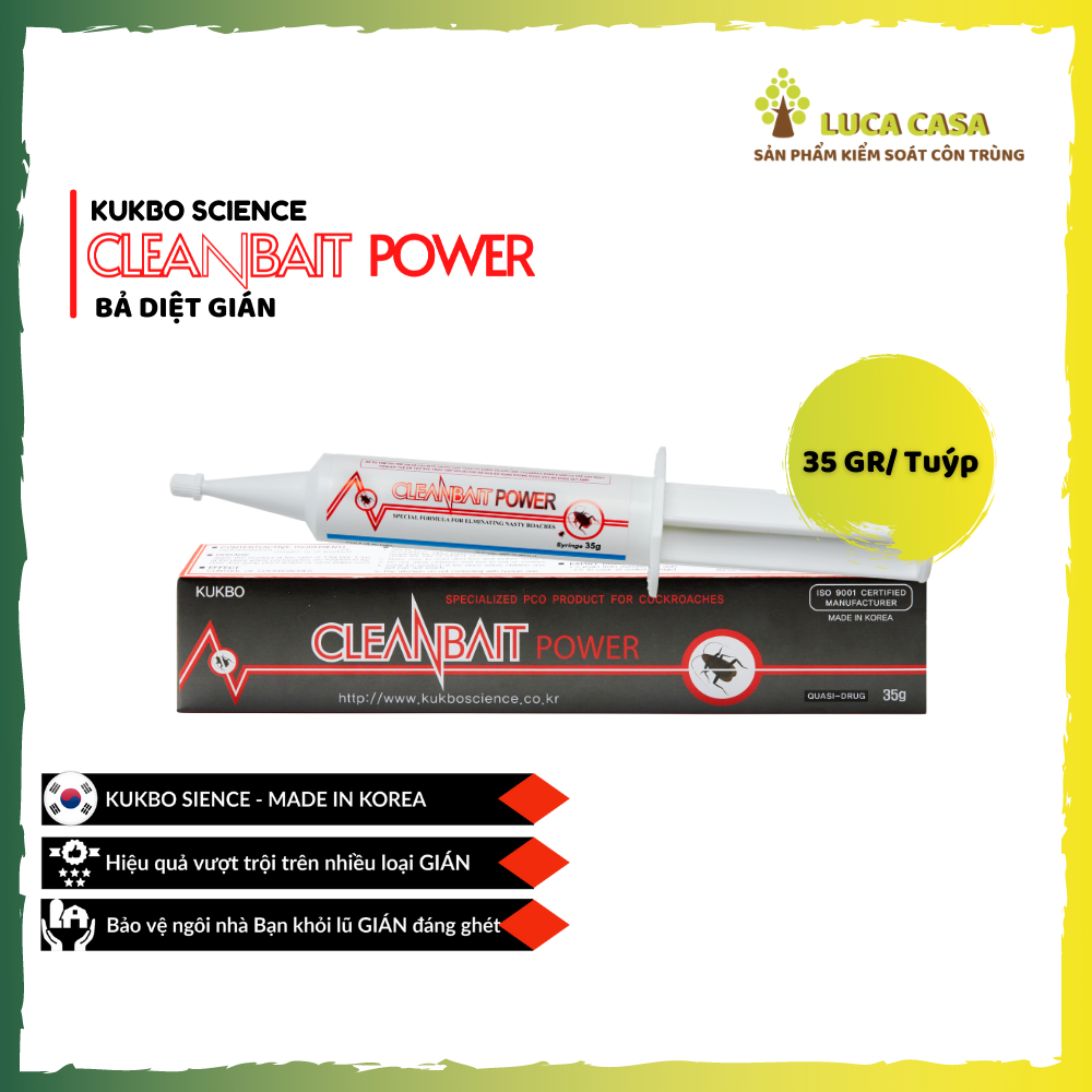 [HCM]Diệt Gián Cleanbait Power 35g - Kukbo Science Hàn Quốc