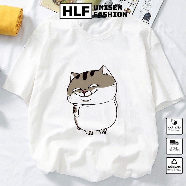 Áo thun tay lỡ form rộng unisex Ami Bụng Bự vẻ mặt tỏ ra nguy hiểm áo phông HLFashion