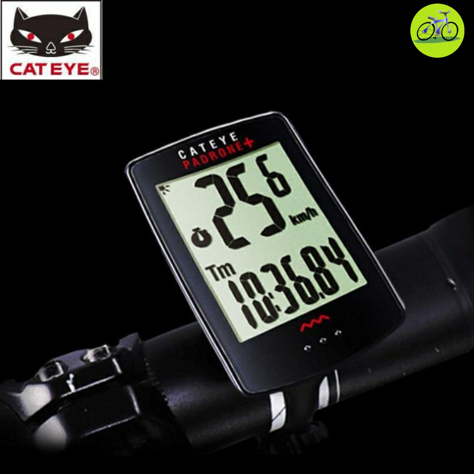 [HCM]Đồng Hồ Xe Đạp đo tốc độ Cateye Có Đèn
