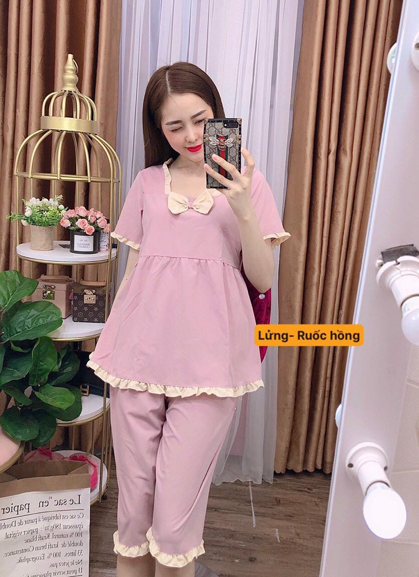 SET BỘ THỜI TRANG LỬNG PHỐI VIỀN BÈO SIÊU DỄ THƯƠNG