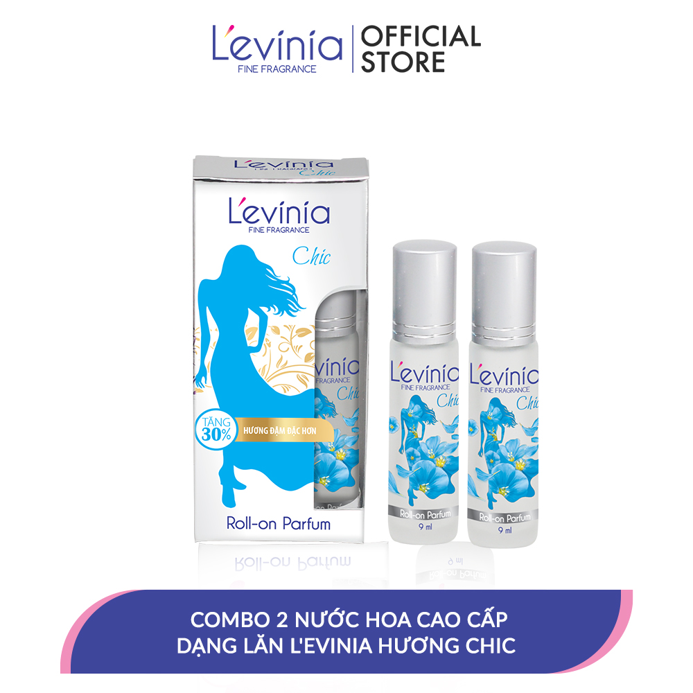 Combo 2 Nước Hoa Cao Cấp Dạng Lăn L'evinia Hương Chic 9ml