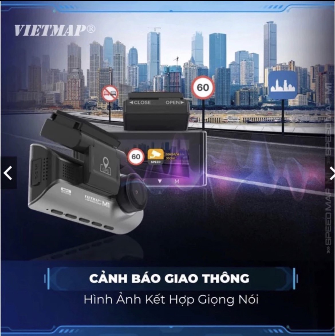 Camera hành trình Vietmap M1 (Full bộ cam trước + cam sau) hàng chính hãng