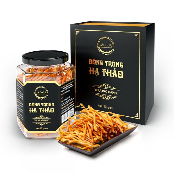 Đông trùng hạ thảo (Sợi Khô - Sấy thăng hoa) Hũ 10 Gram (Cordycepin & Adenosine cao giúp tăng đề kháng mạnh, ngủ ngon, giảm mệt mỏi)