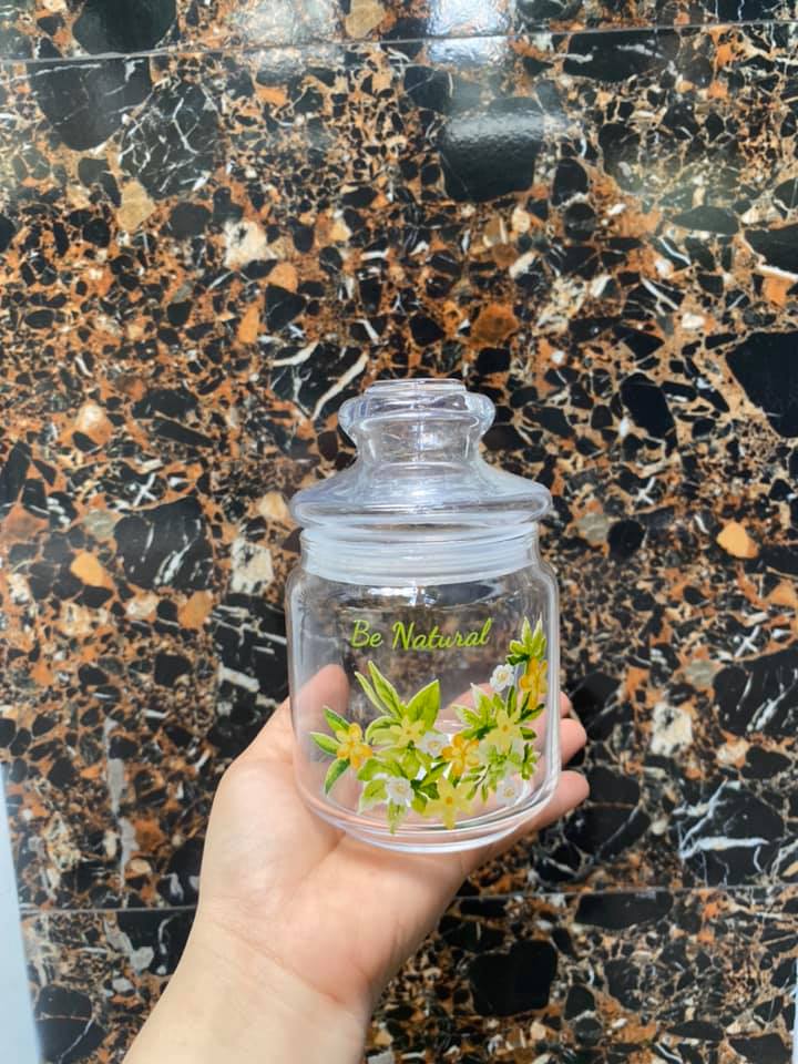 Set 3 hủ thuỷ tinh có nắp 500ml
