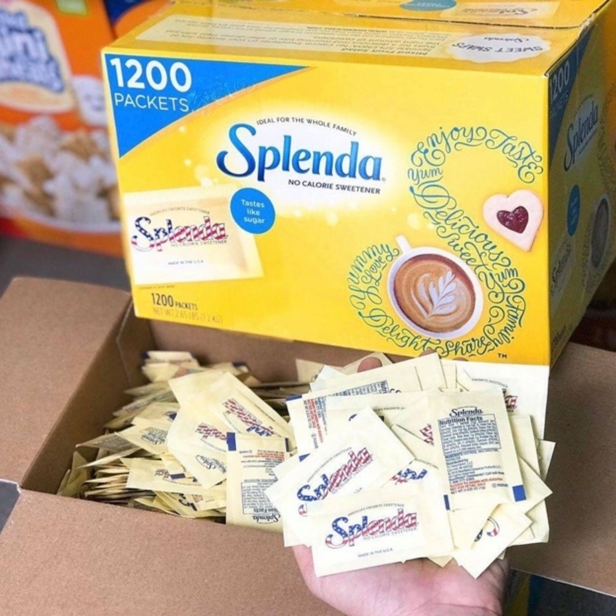 Sét 30 gói đường ăn kiêng Splenda (tách lẻ từ hộp 1.200 gói)