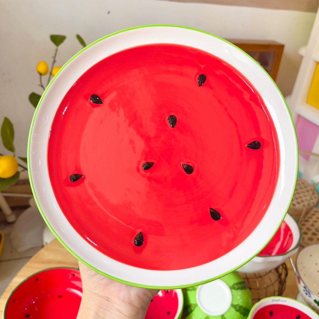 BÁT ĐĨA SỨ DECOR- BÁT ĂN CƠM- BÁT ĐĨA DƯA HẤU