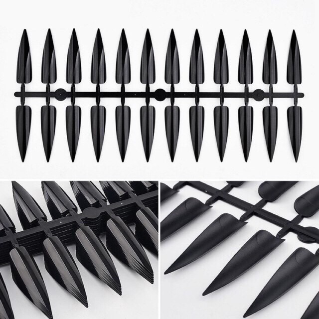 Móng nhọn tập sơn 1 bịch 10 vỉ 240 móng,  móng vỉ nhọn