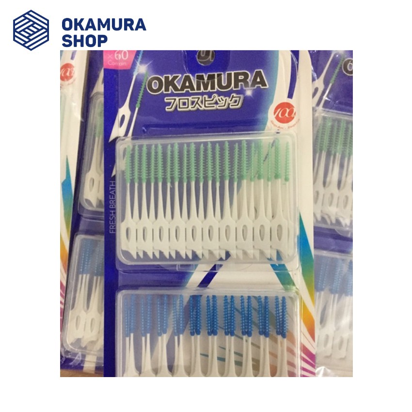 [HCM]Tăm Silicon Siêu mềm Okamura (Vỉ 60 cây)