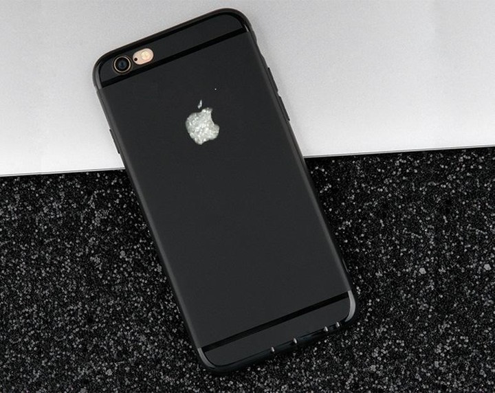 Ốp lưng nhựa dẻo silicon đen trơn cho iphone 6, 6S