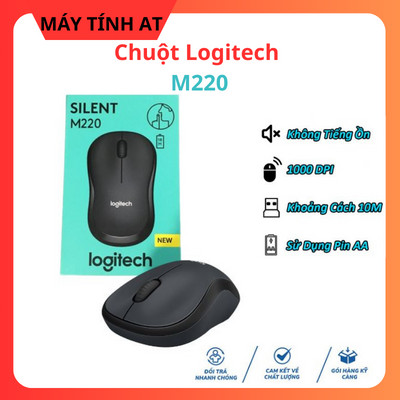 Chuột Không Dây M220 Không Tiếng Ồn