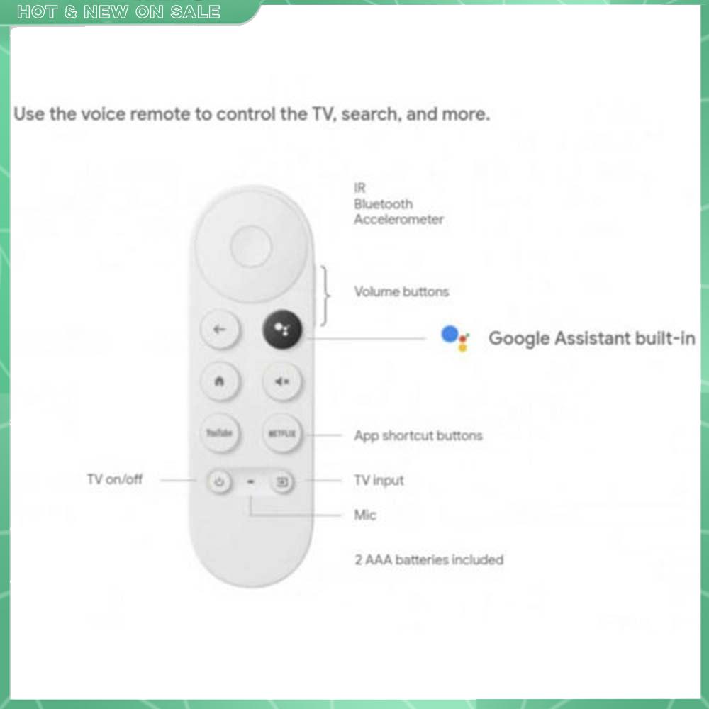 New Replacement Remote Control G9N9N Fits For Chromecast 4K Google TV Voice Bluetooth IR