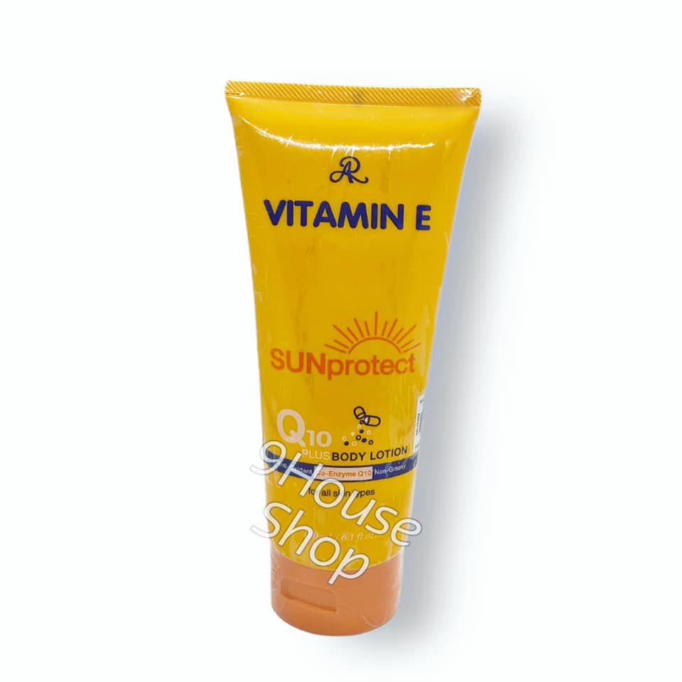 01 Tuýp Dưỡng Thể Chống Nắng Vitamin E AR SUNprotect Q10 Plus Body Lotion Thái Lan 180ml
