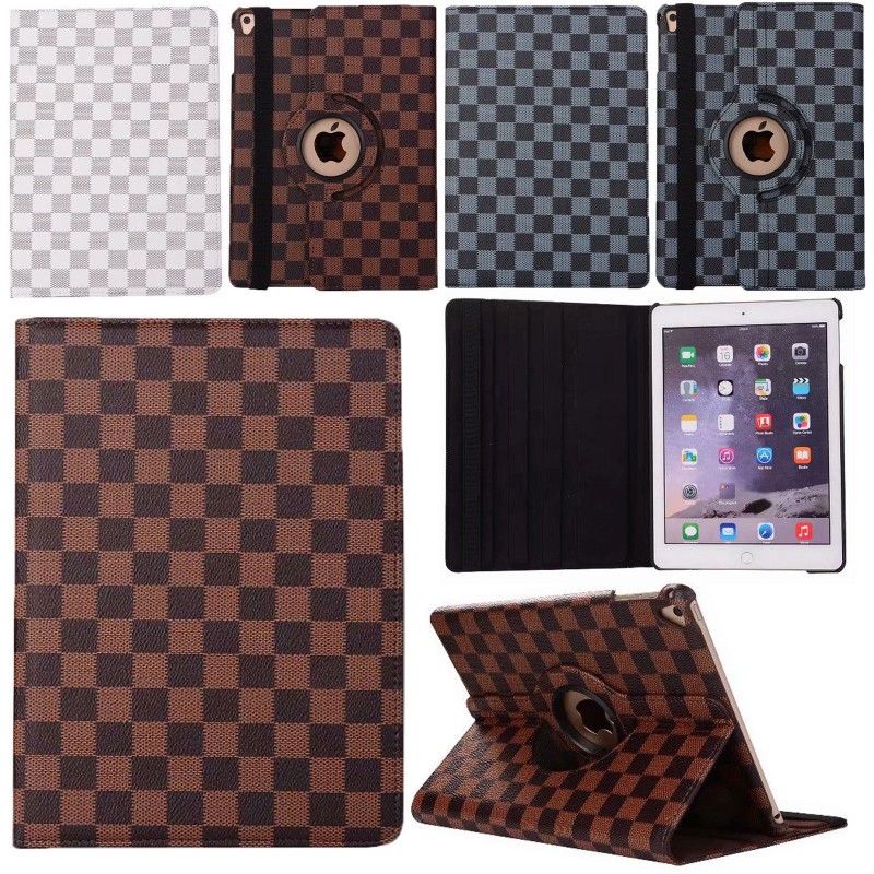 Bao Da iPad Pro 12.9 2017 Xoay 360 Độ Ca Rô Cao Cấp