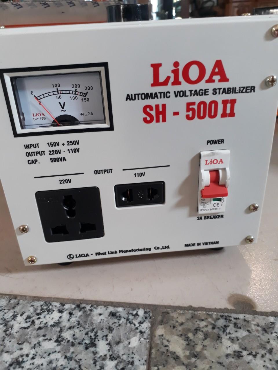 Ôn áp lioa 500w giải 130-250v thế hệ 2 100% dây đồng