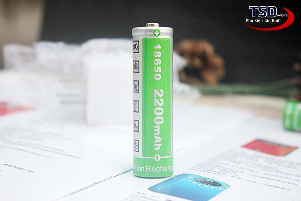 Pin Sạc Lithium-ion 18650 4.2V 2200mAh