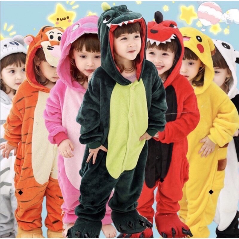 Bộ đồ thú khủng long cho bé (nhiều mẫu)