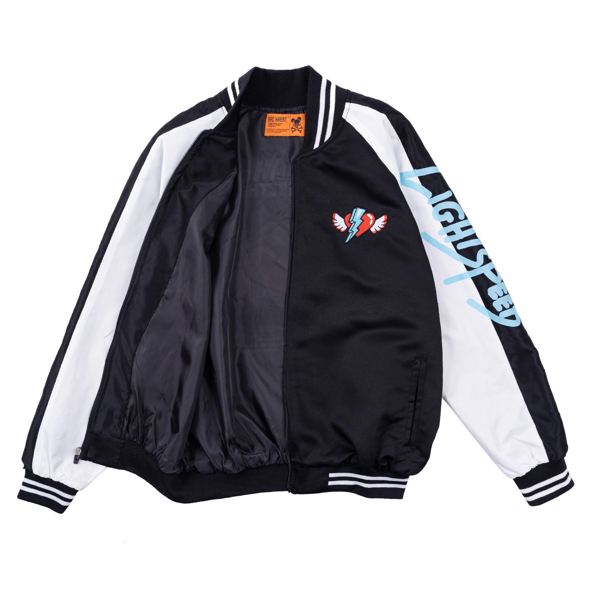 Áo Bomber Jacket BAD HABITS LIGHTSPEED LOVE full tag