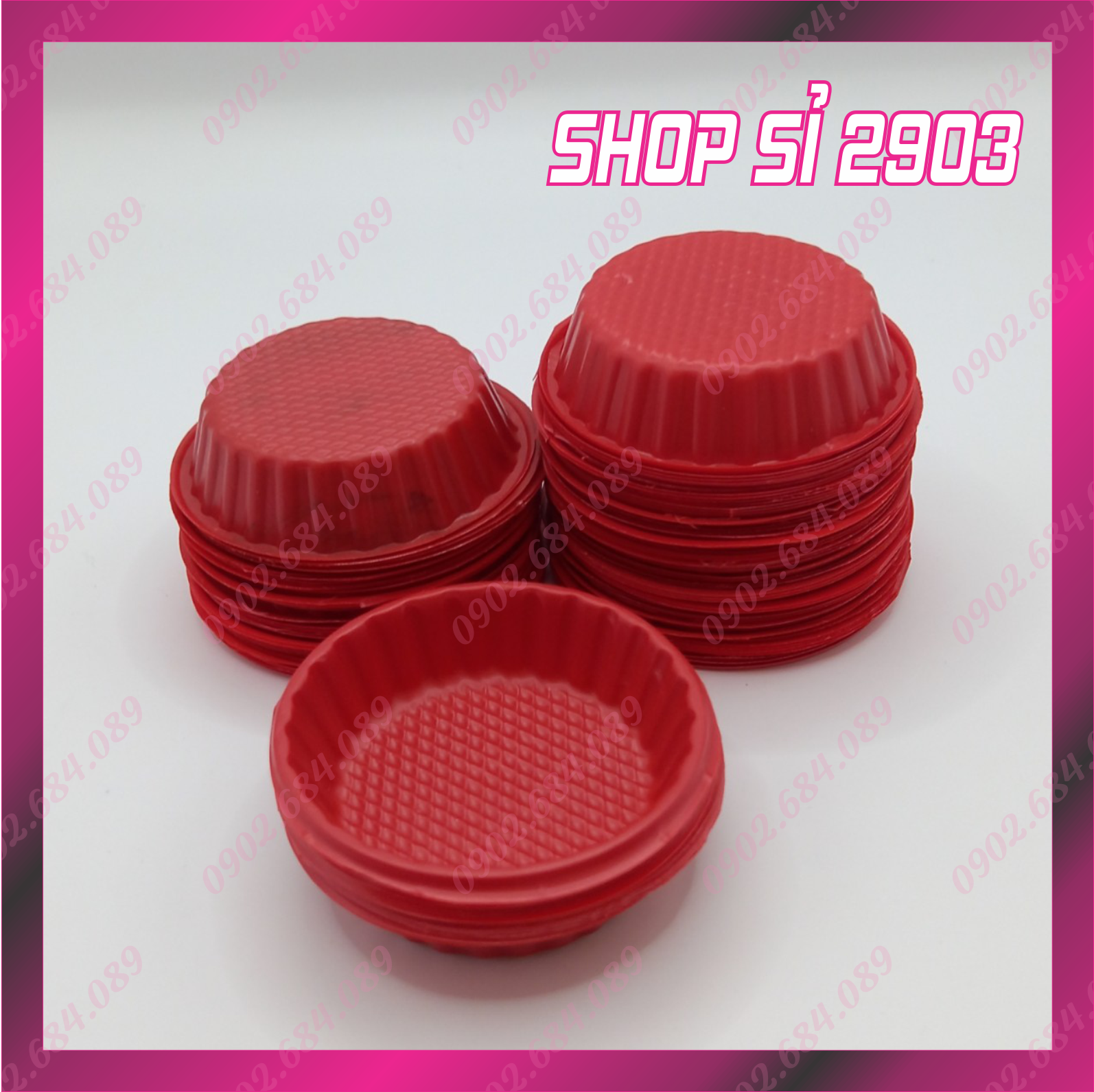 Lốc 100 cái chén đựng tương đỏ