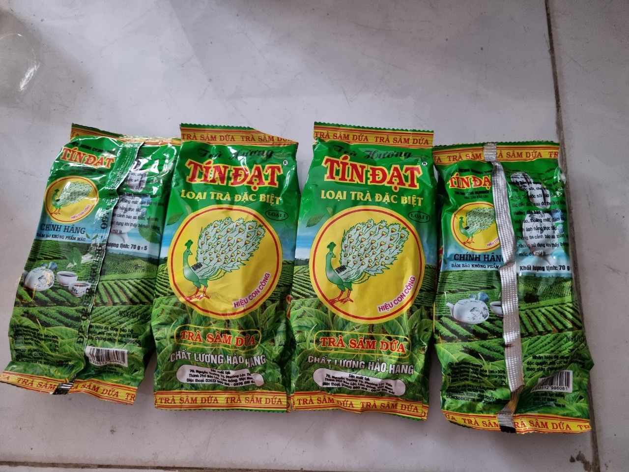 Combo 4 Bịch Trà Tín Đạt - Trà Sâm Dứa 70gr