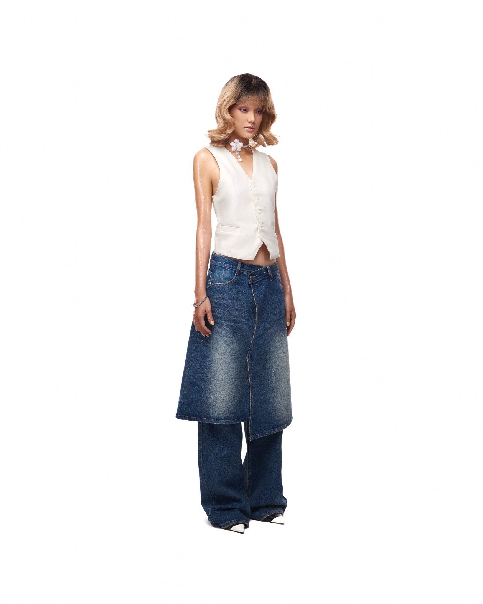 Quần Jeans Unisex LIDER LAYERED KILT JEANS