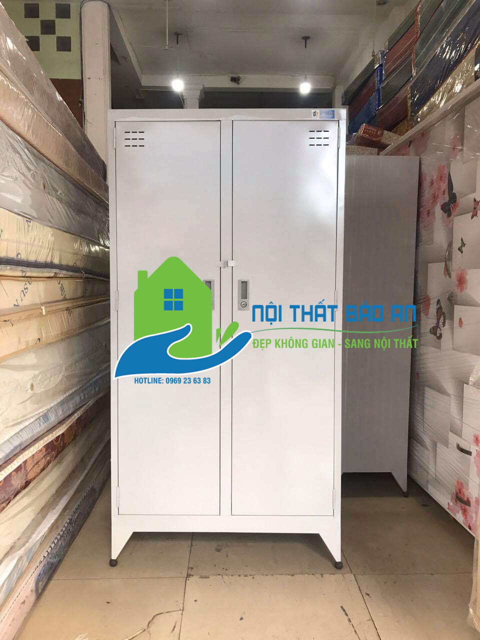 [HCM] Tủ hồ sơ văn phòng 2 cửa sơn tĩnh điện