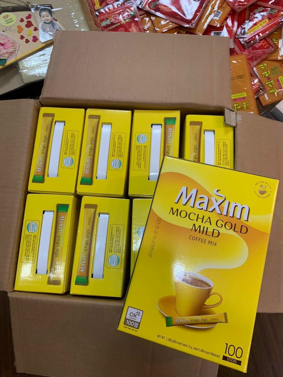 [Maxim] Cà phê Maxim Hàn Quốc Hộp 100 gói