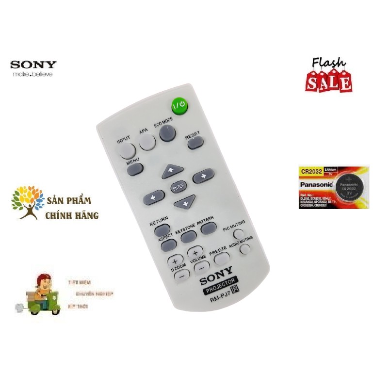 _ Remote Điều khiển máy chiếu Sony- Hàng chính hãng mới 100% Tặng kèm Pin