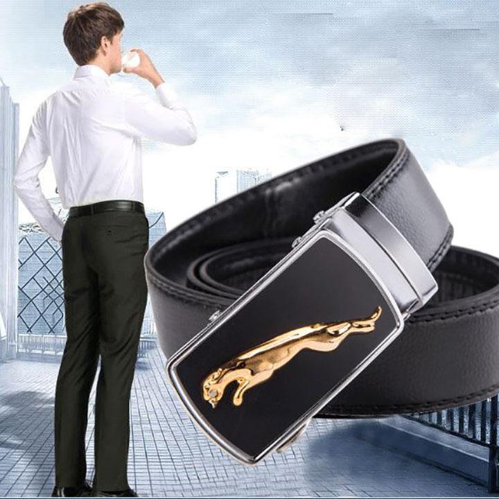 Men's sexy secret black solid leather belt