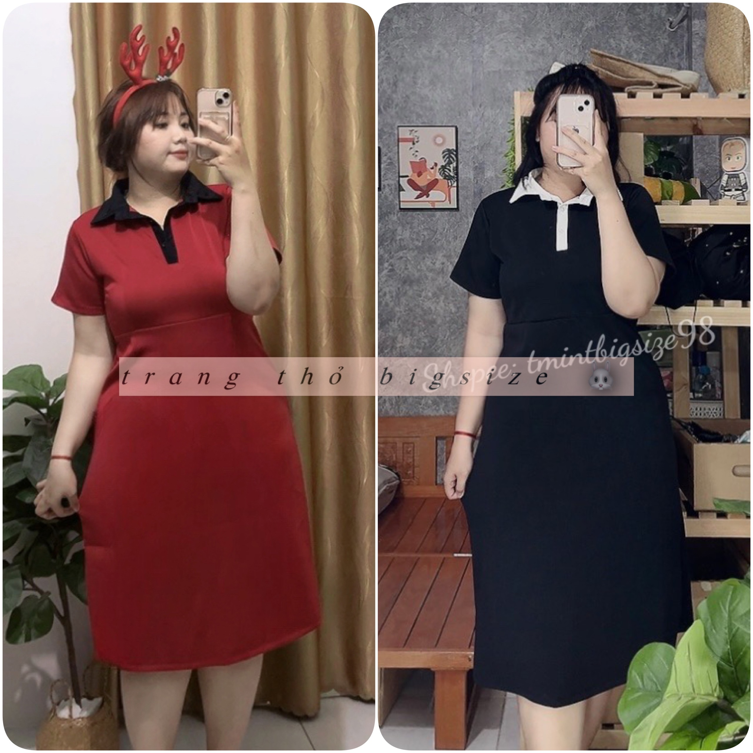 [TMINT BIGSIZE] Đầm Polo Xuông Dáng Dài Bigsize 65-90kg