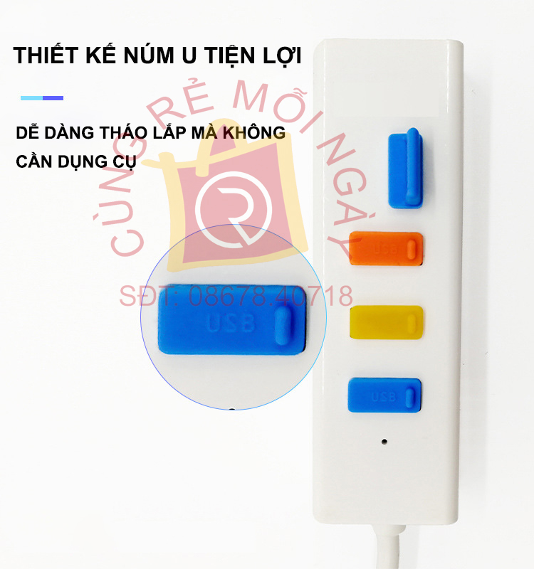Bộ Nút Chống Bụi Silicon Cho Laptop, Macbook (16 Nút) có nút Type C