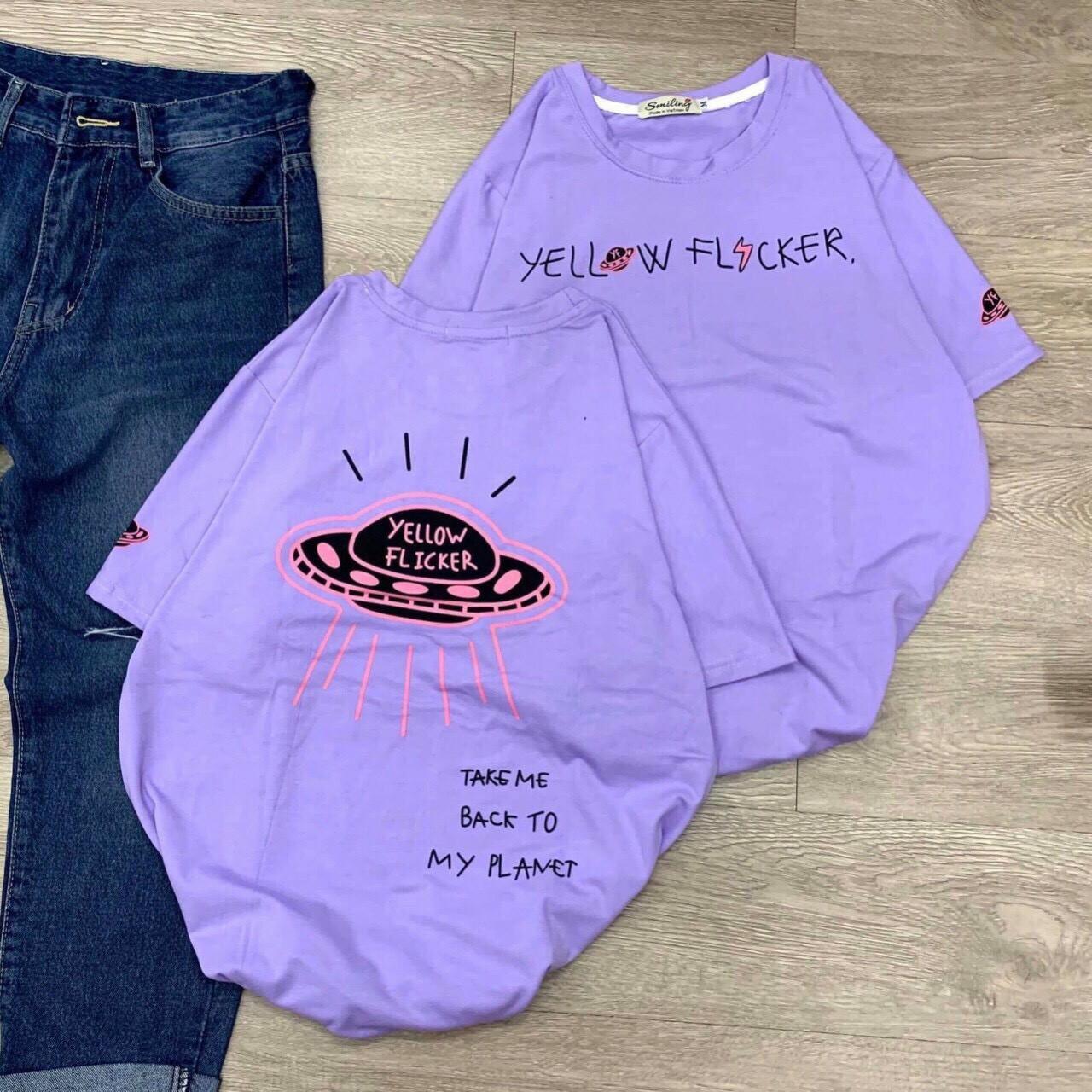 Áo Thun Form Rộng In Hình Đĩa Bay Độc Đáo TTSL0196