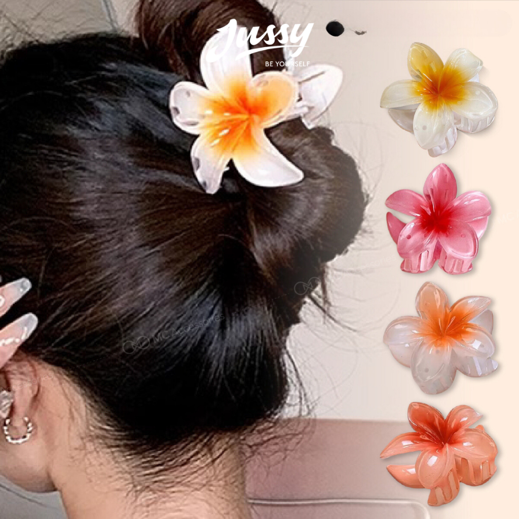 Cài Tóc Hoa Sứ Siêu Xinh Kiểu Kẹp Tóc Dễ Thương Đi Biển