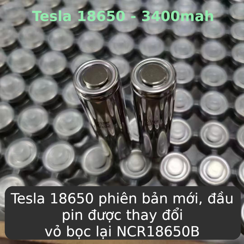 [P12] pin lithium Tesla 18650 3400 mah 10A xả