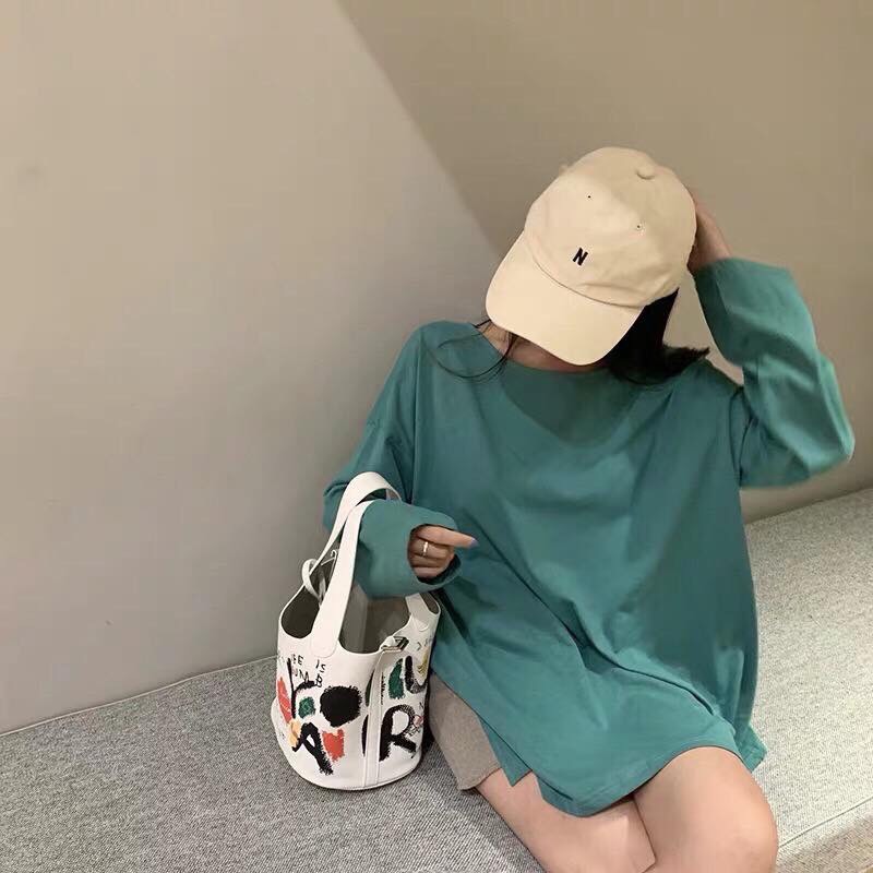 [HCM]Áo Thun Nam Nữ Trơn Dài Tay Unisex