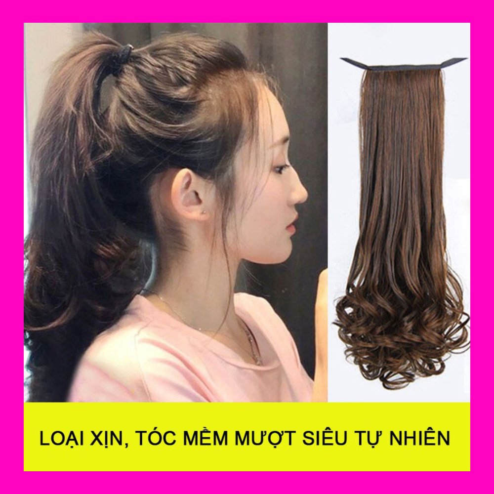 [HCM]Tóc giả nữ cột xoăn đuôi Hàn Quốc ( dài 40cm )