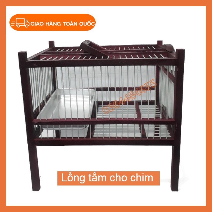 Lồng tắm chào mào,chích choè, mi, khướu, lồng tắm phíp chim các loại kèm khay nhôm
