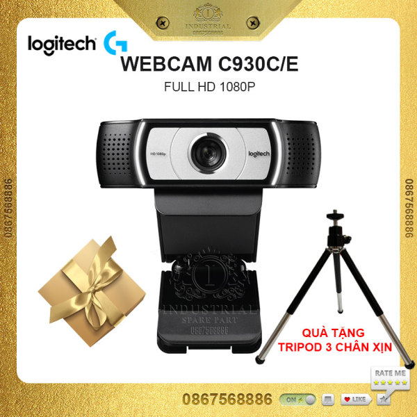 Bảng giá Webcam Logitech C930 C/E full HD 1080P chuyên dụng cho họp trực tuyến học online livestream gọi điện Video hội nghị truyền hình bảo hành chính hãng Tặng Chân máy cao cấp Phong Vũ