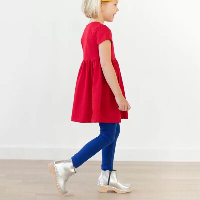 18m-6T: Váy xoè Little Maven đỏ trơn