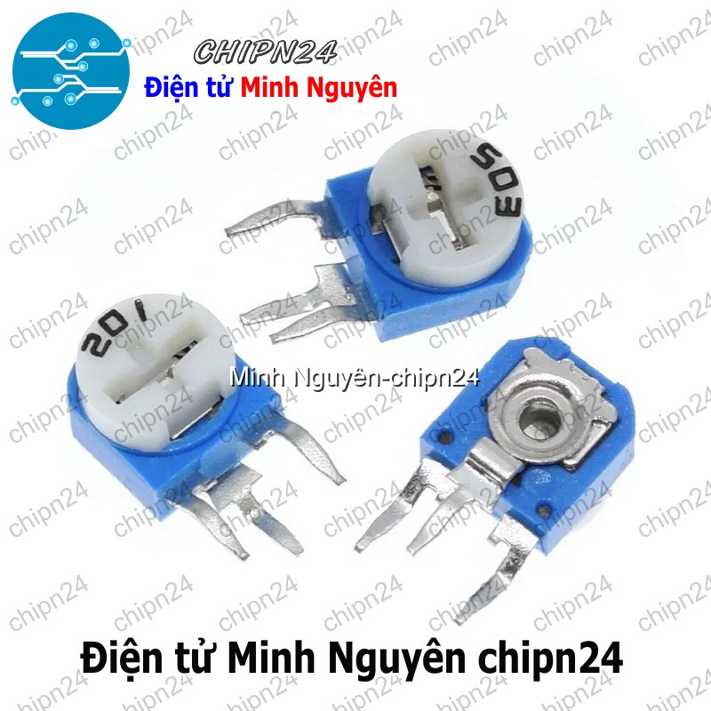 [5 con] (K361) Biến trở tam giác RM063 (100R/200R/500R/1K/10K/100K/1M/2K/20K/200K/2M/5K/50K/500K) - [Chọn Loại] - HHH.00366