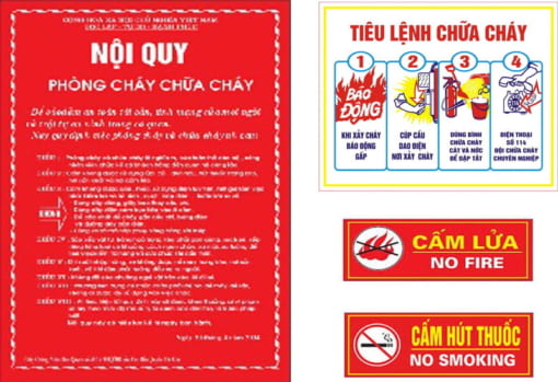 [HCM]Bộ nội quy tiêu lệnh PCCC cấm lửa cấm thuốc