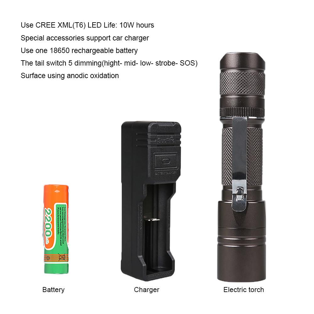 Đèn pin siêu sáng chiếu xa SupFire A6-T6