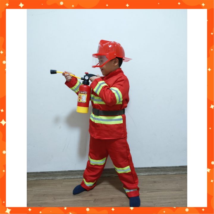 Trang phục lính cứu hoả cho bé