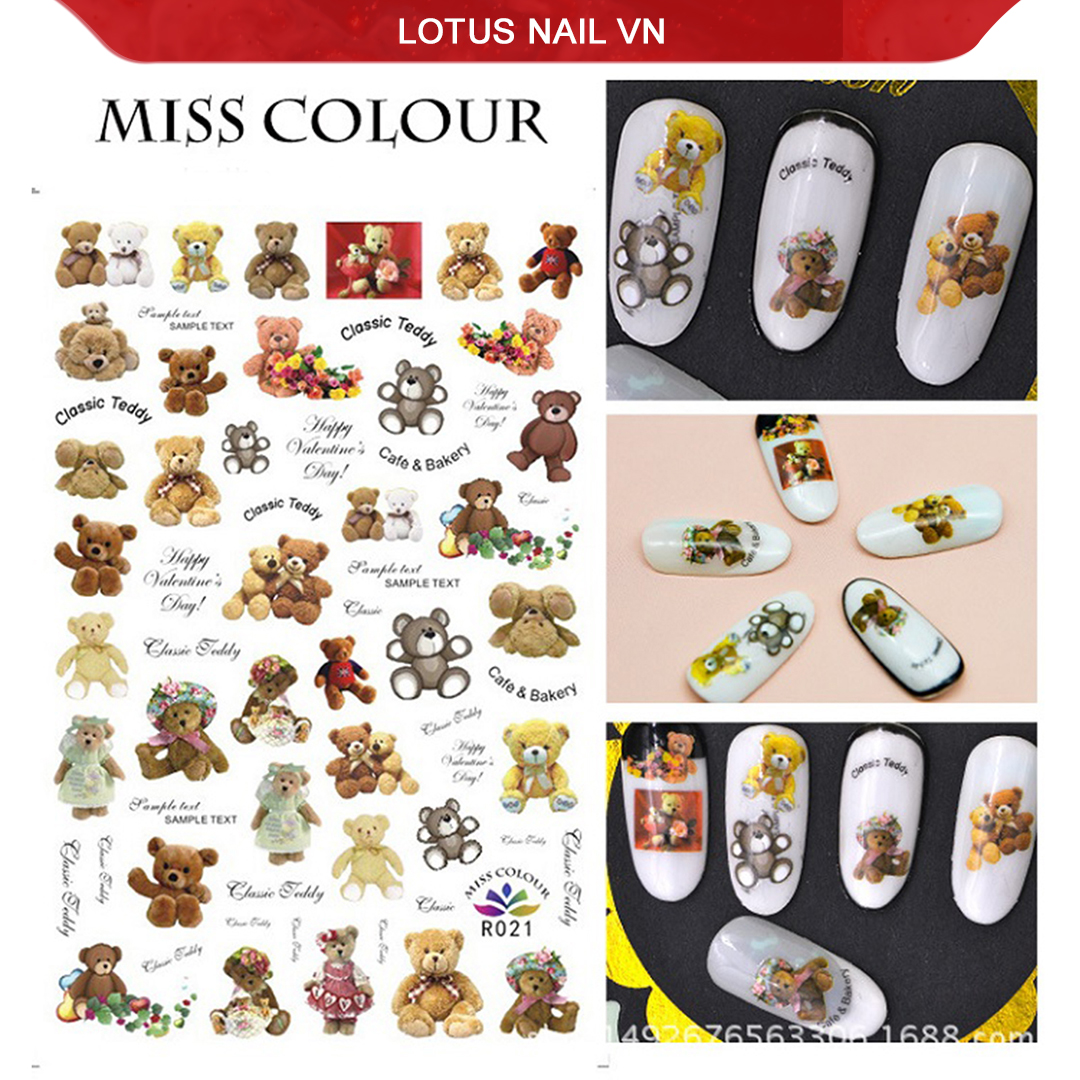 Sticker nail, hình dán móng 3D