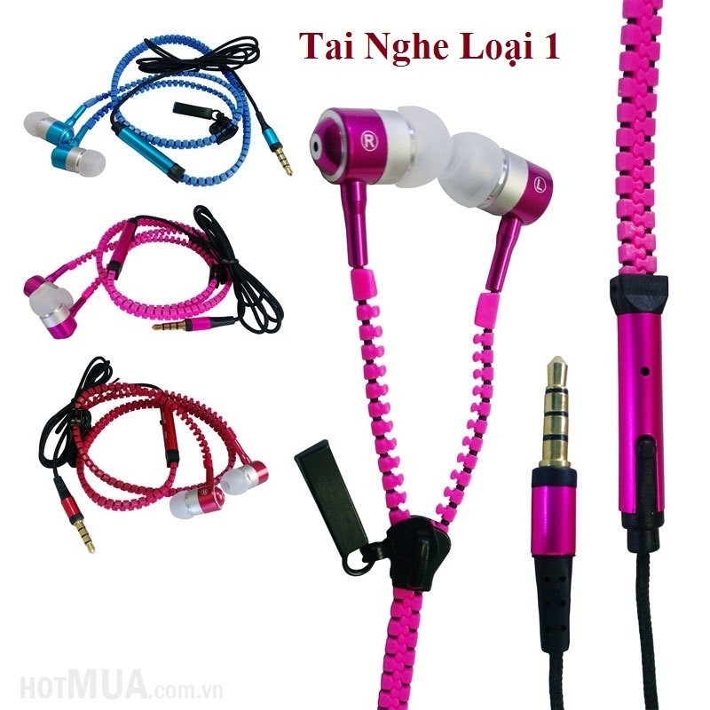 Tai Nghe Kéo Khóa Chống Rối Dây