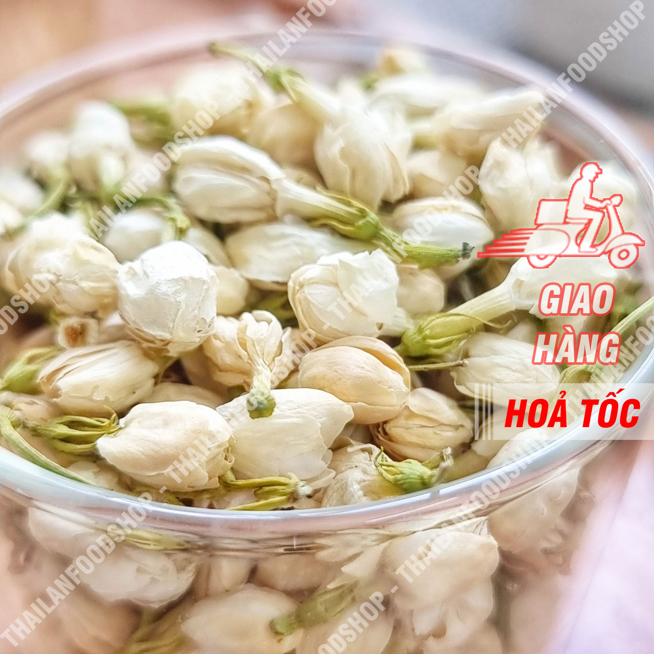 Trà Hoa Nhài (Hoa Lài Sấy Khô) Lon 150Gram