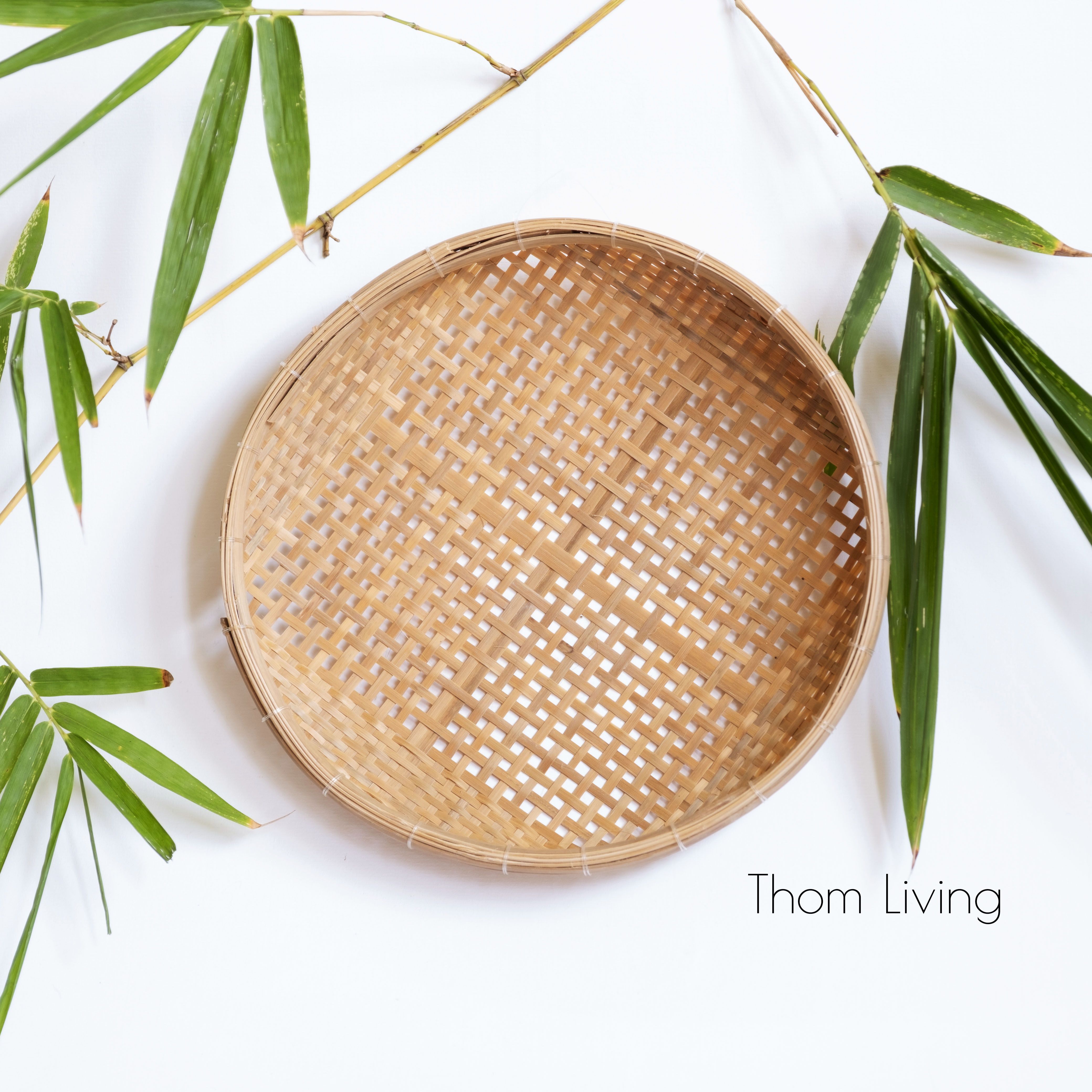 Mẹt tre cật (tre vỏ) - đan thưa
