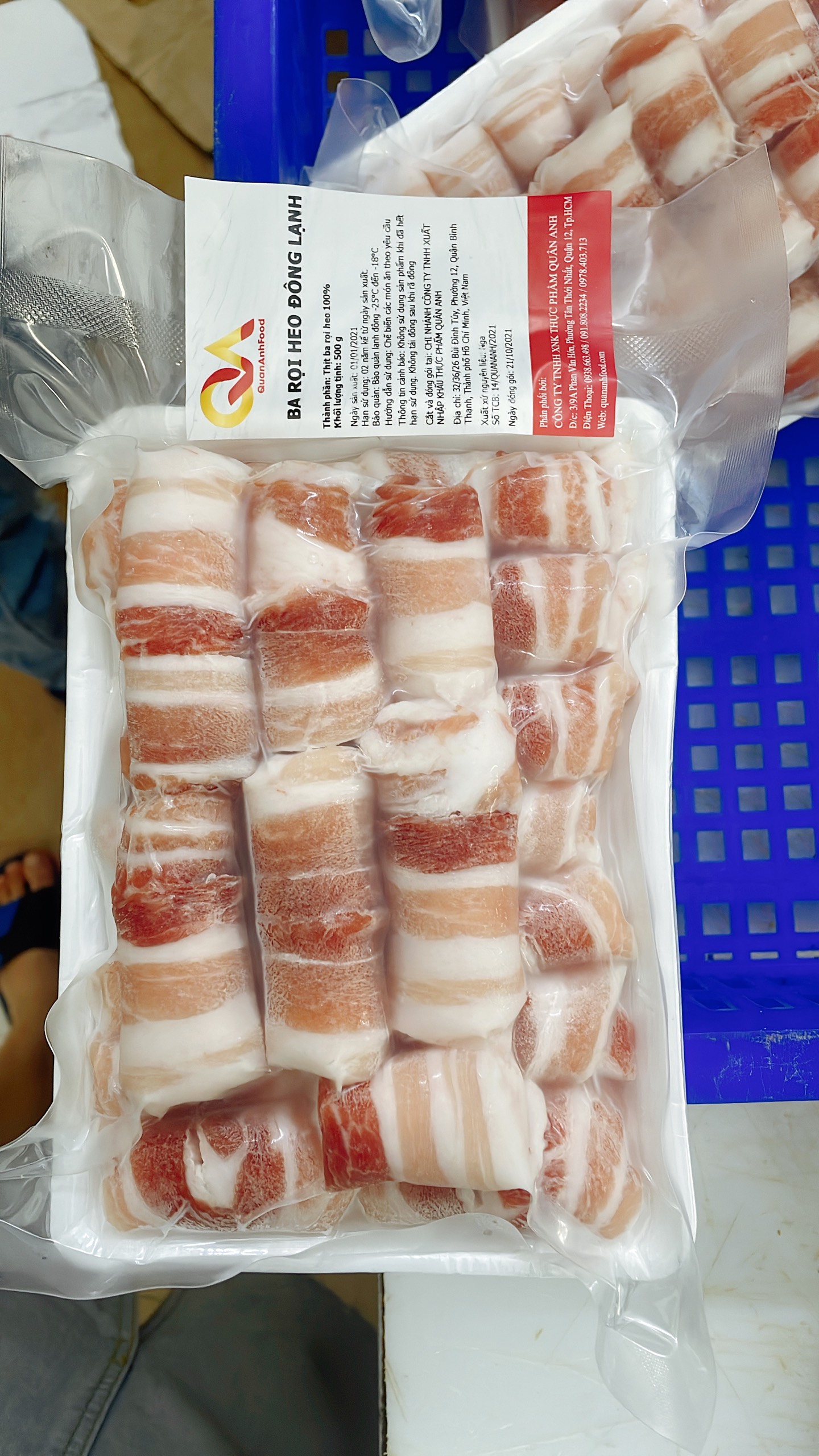 [CHỈ GIAO HỎA TỐC HCM] - BA RỌI HEO KHÔNG DA BÀO MỎNG