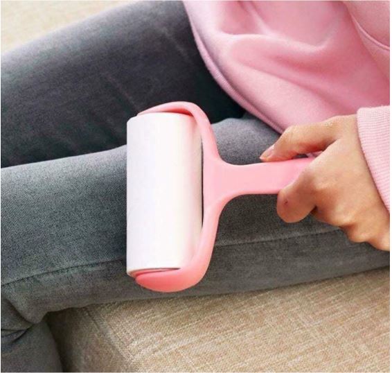 Cây lăn bụi quần áo [ kèm 2 cuộn lăn ]