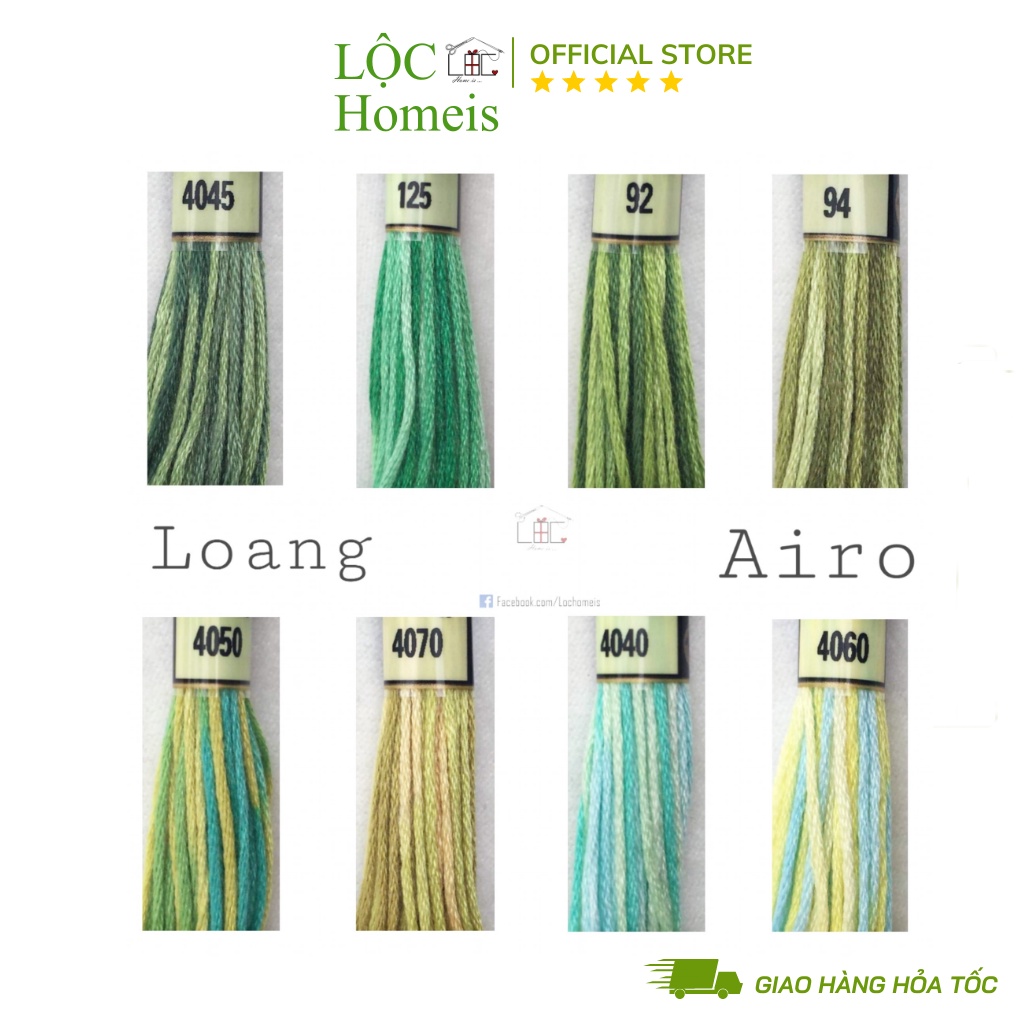 Set Chỉ Loang Airo Full 78 Màu - LỘC Homeis